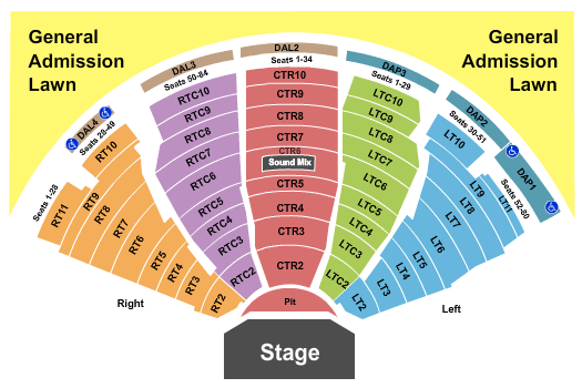 Pine Knob Music Theatre AJR Seating Chart